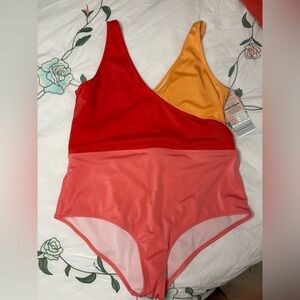 Serra Red and Yellow Women's One Piece NWT